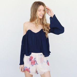 floral shorts